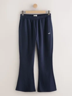 self. Navy Wide Leg Joggers