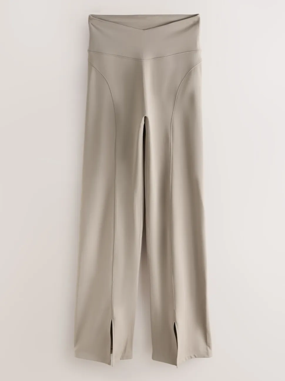 self. Neutral High Waist Flared Leggings