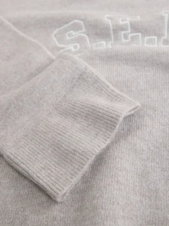 self. Oatmeal Knit Jumper