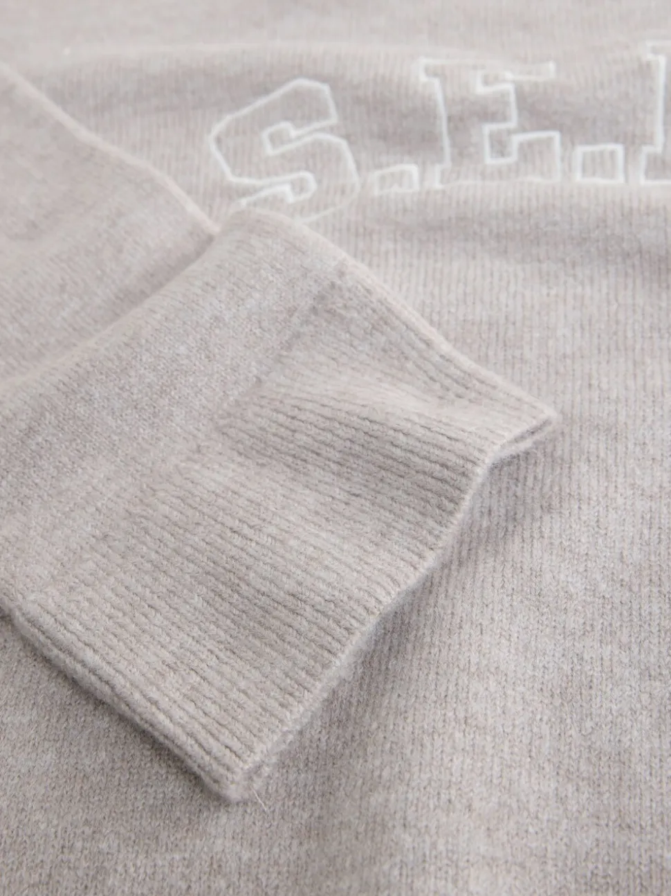 self. Oatmeal Knit Jumper
