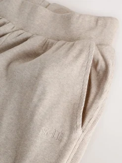 self. Oatmeal Ribbed Button Through Pyjamas