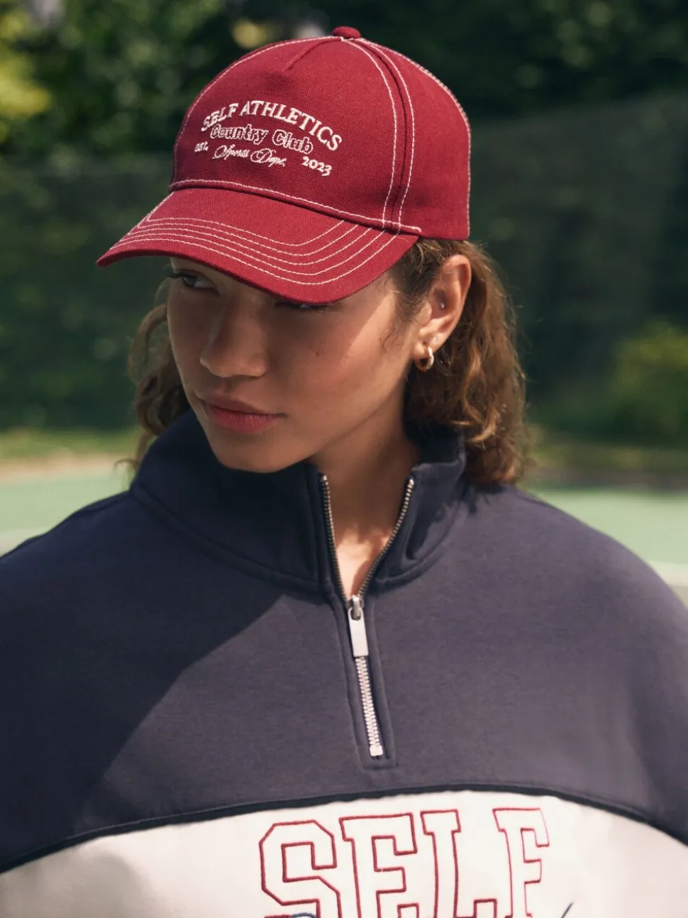 self. Red Slogan Cap