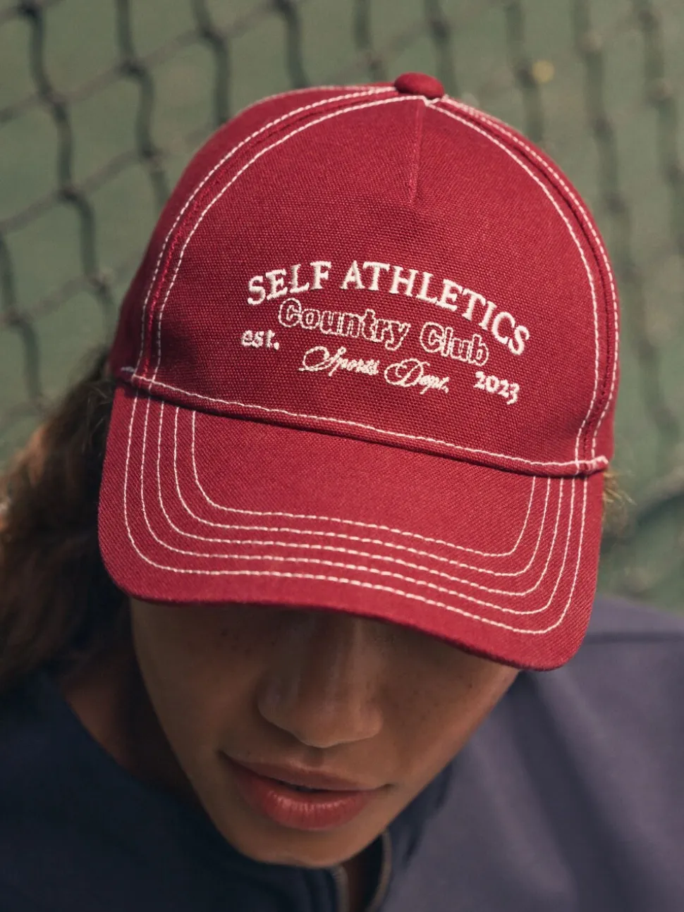 self. Red Slogan Cap