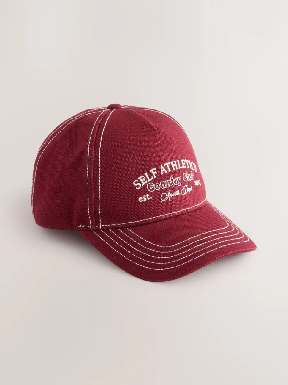 self. Red Slogan Cap