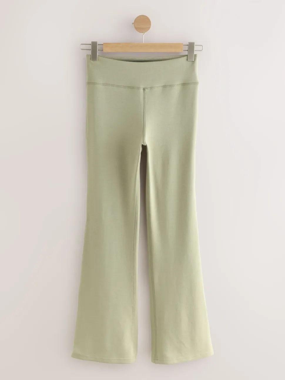 self. Sage Green Kickflare Joggers