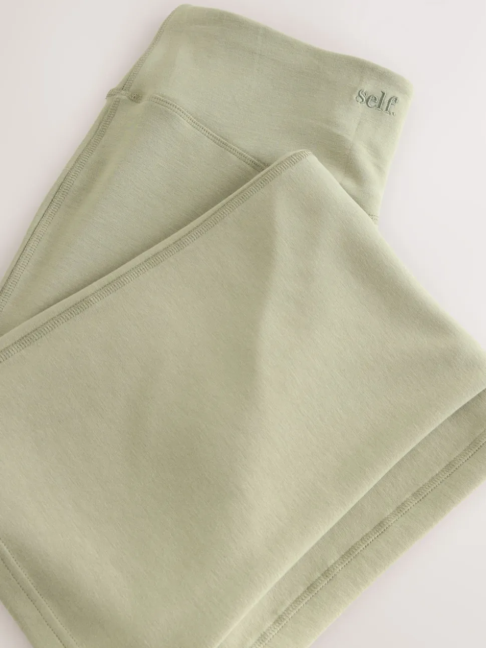 self. Sage Green Kickflare Joggers