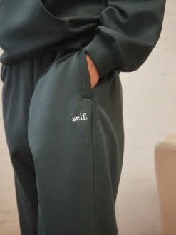 self. Teal Blue Cuffed Joggers