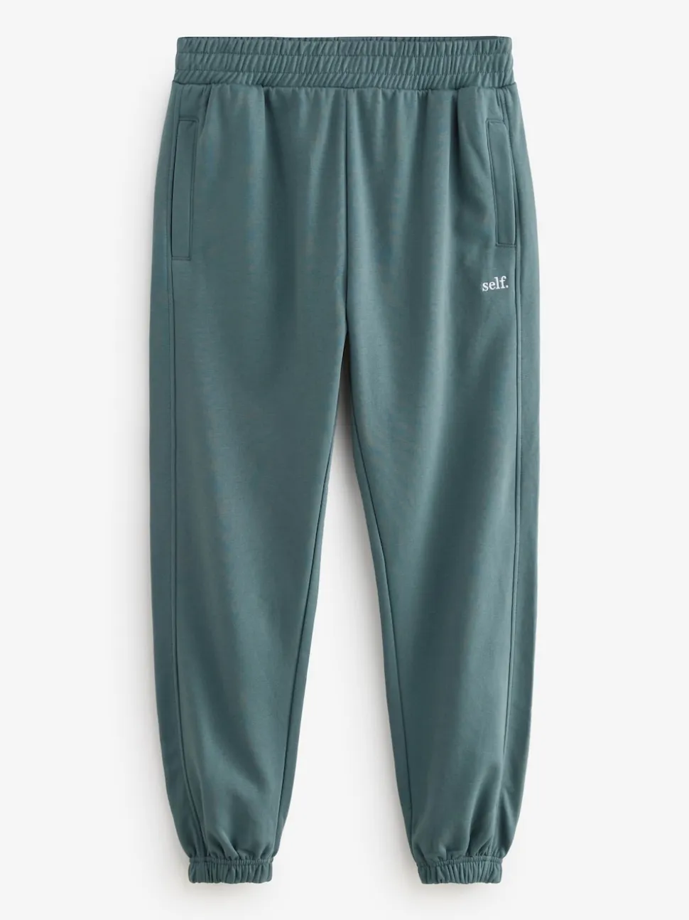 self. Teal Blue Cuffed Joggers