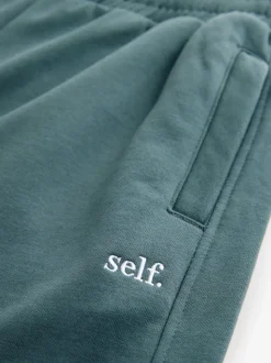 self. Teal Blue Cuffed Joggers