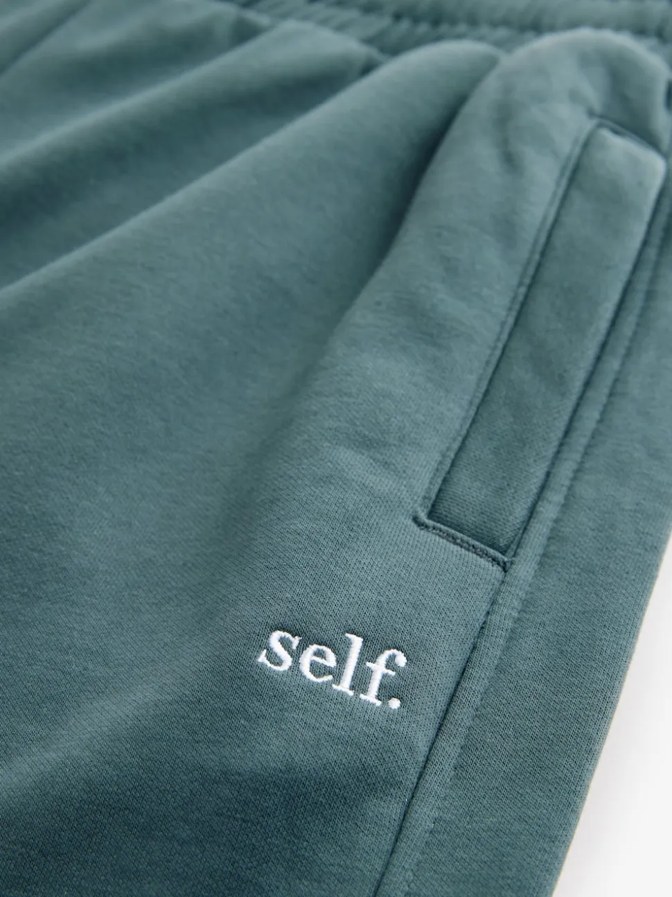 self. Teal Blue Cuffed Joggers