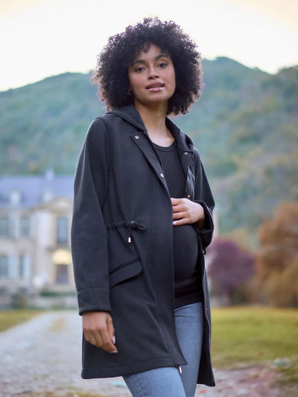 Seraphine Black 3 in 1 Maternity & Babywearing Premium Top