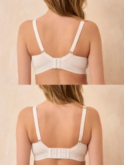 Seraphine Black & White Bamboo Soft Seamless Maternity & Nursing Bra 2 Pack