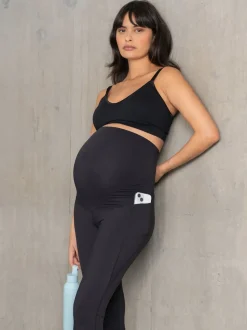Seraphine Black Bump & Back Support Maternity Black Leggings