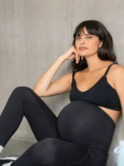 Seraphine Black Bump & Back Support Maternity Black Leggings