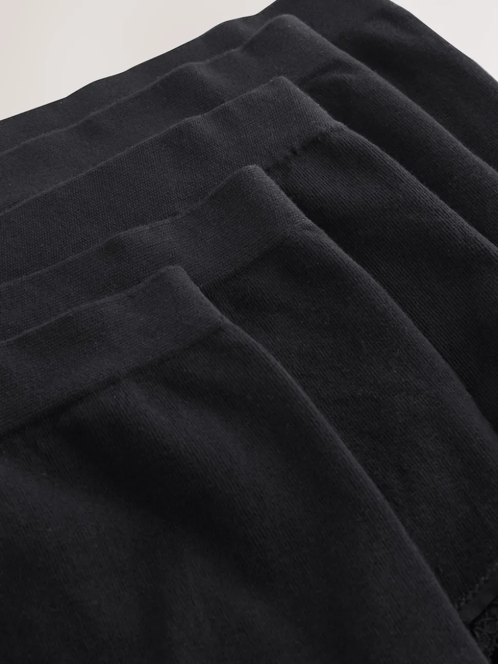 Seraphine Black Cotton Rib Jersey Maternity & Postpartum Briefs 5 Pack