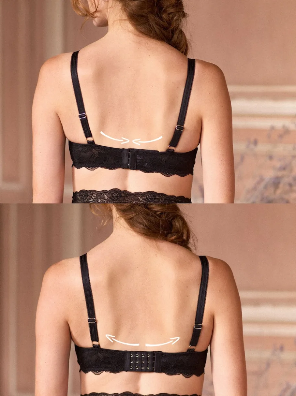 Seraphine Black Maternity & Nursing Plunge Lace Bra