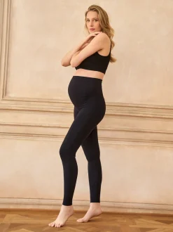 Seraphine Black Overbump Maternity Ultimate Leggings
