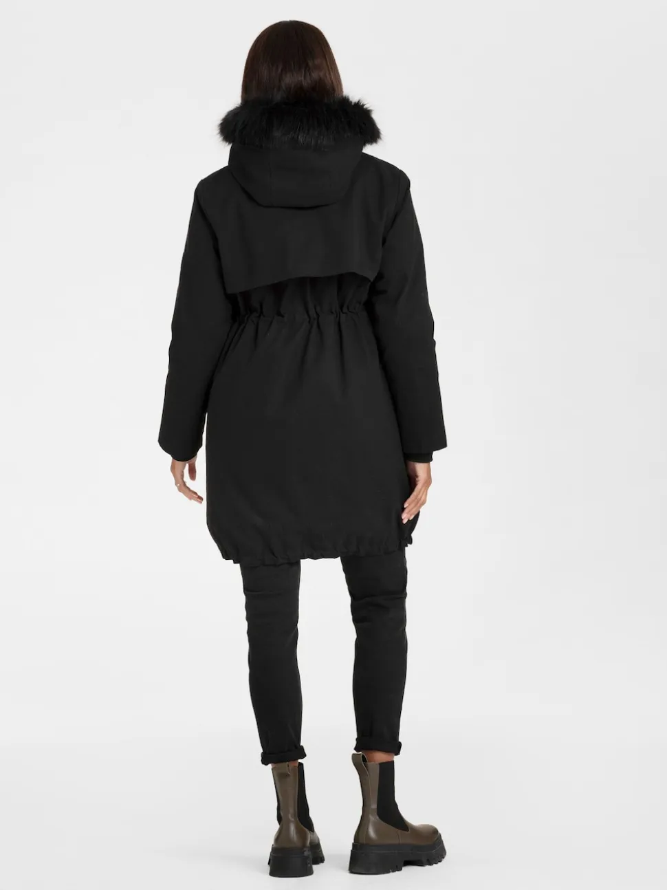 Seraphine Black Premium Sub-Zero Down Filled 3-In-1 Maternity & Babywearing Parka