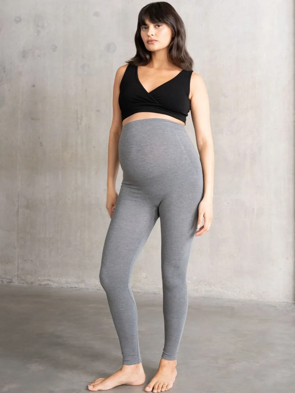Seraphine Black Soft Bamboo Maternity Leggings Twin Pack