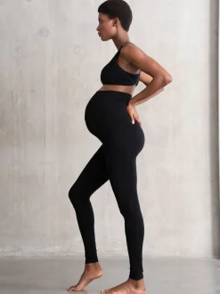 Seraphine Black Soft Bamboo Maternity Leggings Twin Pack