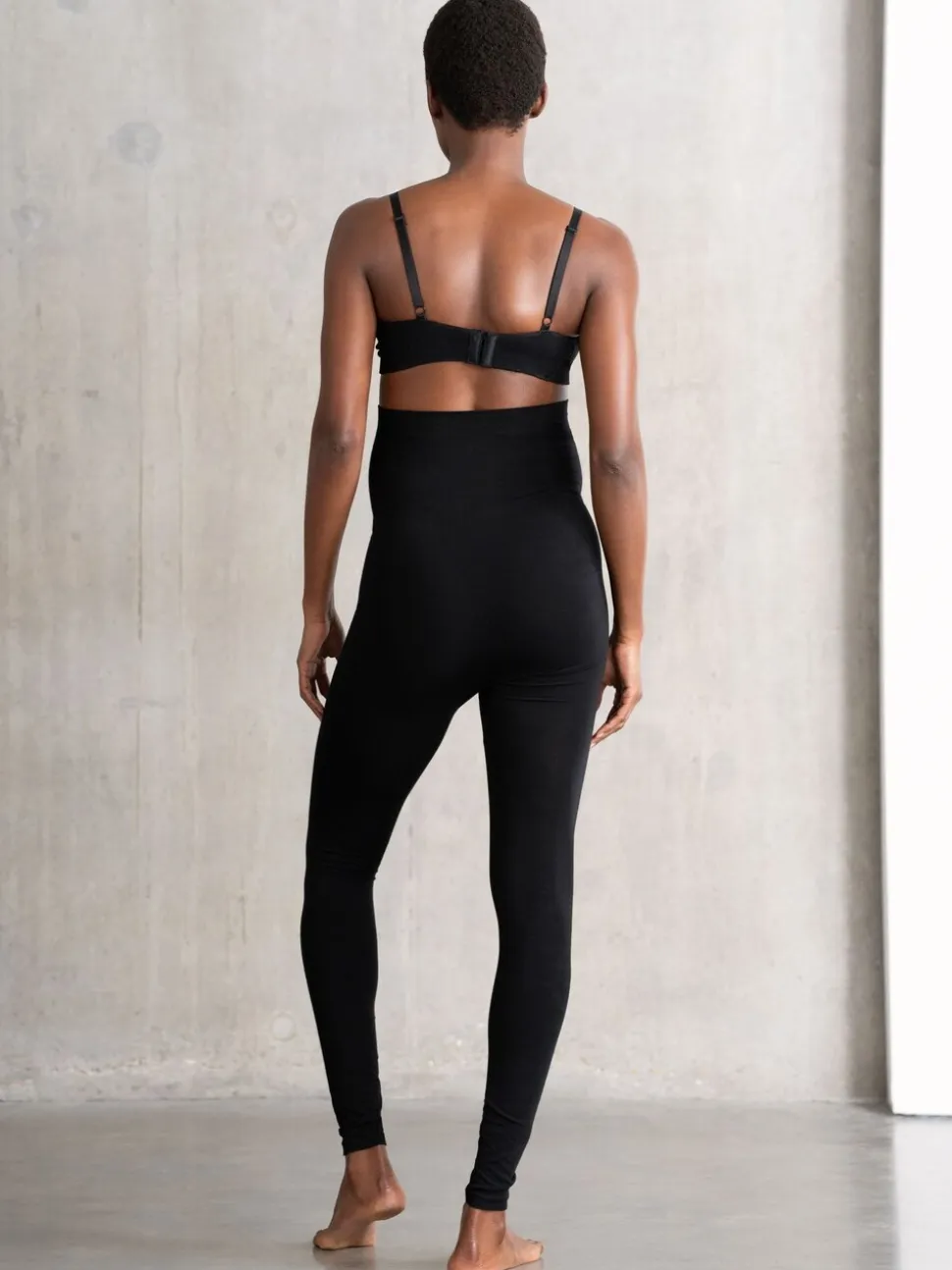 Seraphine Black Soft Bamboo Maternity Leggings Twin Pack