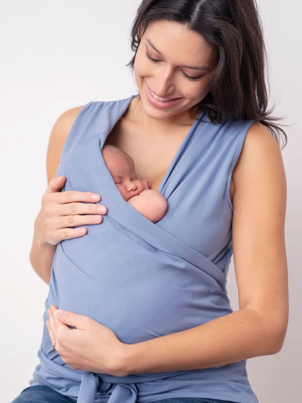Seraphine Blue Skin to Skin Babywearing Sleeveless Top