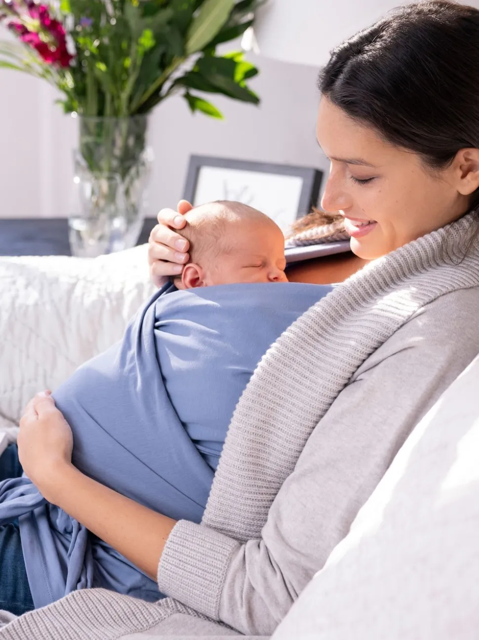 Seraphine Blue Skin to Skin Babywearing Sleeveless Top