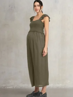 Seraphine Maternity Green Jumpsuit