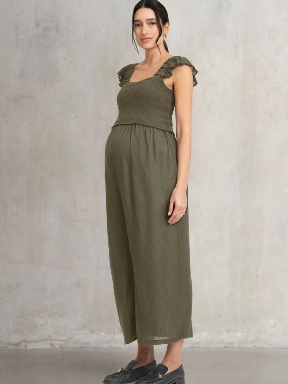 Seraphine Maternity Green Jumpsuit