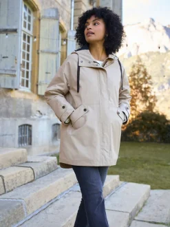 Seraphine Taupe Grey 3-In-1 Maternity & Babywearing Raincoat