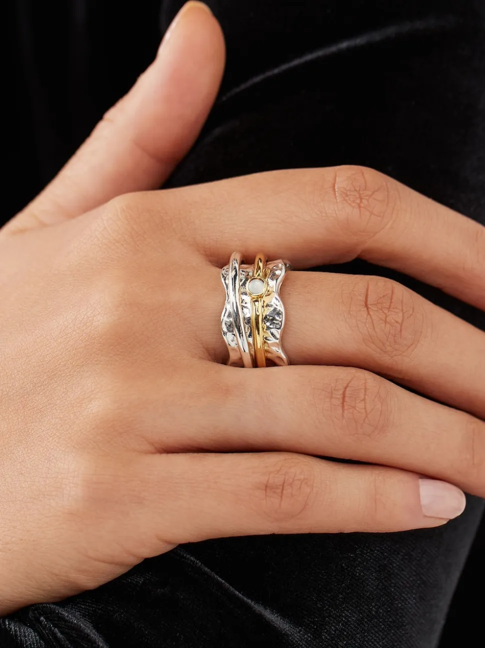 Silver Plated Spinning Ring