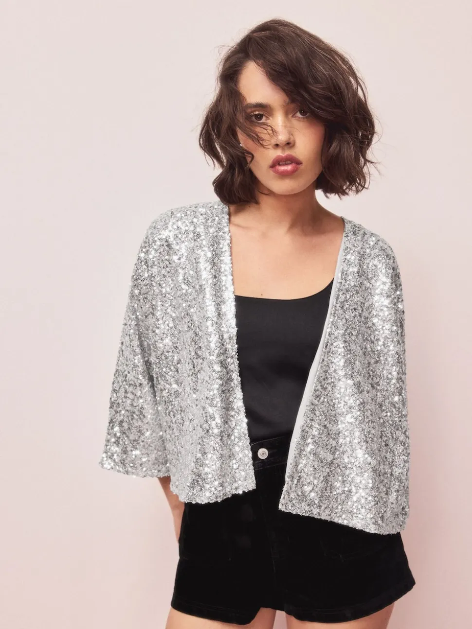 Silver Sequin Jacket