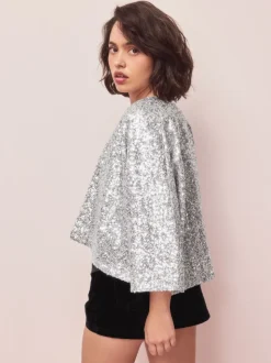 Silver Sequin Jacket