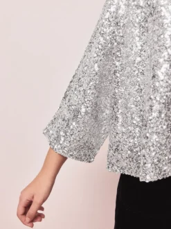 Silver Sequin Jacket