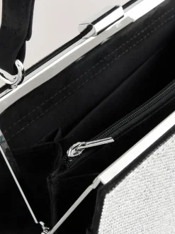 Silver Sparkle Hand Held Bag