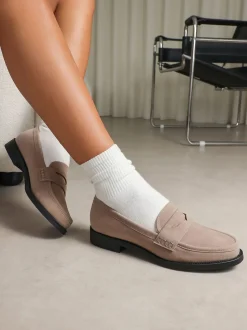 Simmi London Cream Dime Penny Loafers