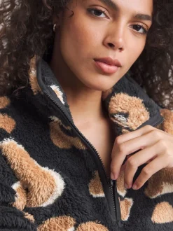 Simply Be Animal Fleece Twosie Set