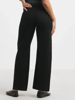 Simply Be Black 24/7 Wide Leg Jeans