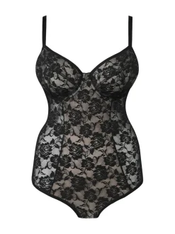 Simply Be Black Magisculpt Light Control Black Lace Bodyshaper