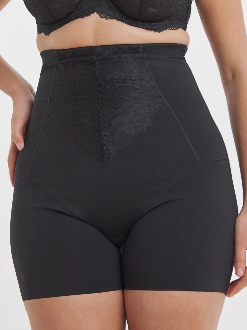 Simply Be Black Magisculpt Ella Lace Thighshaper Frim Control Shapewear & solutions