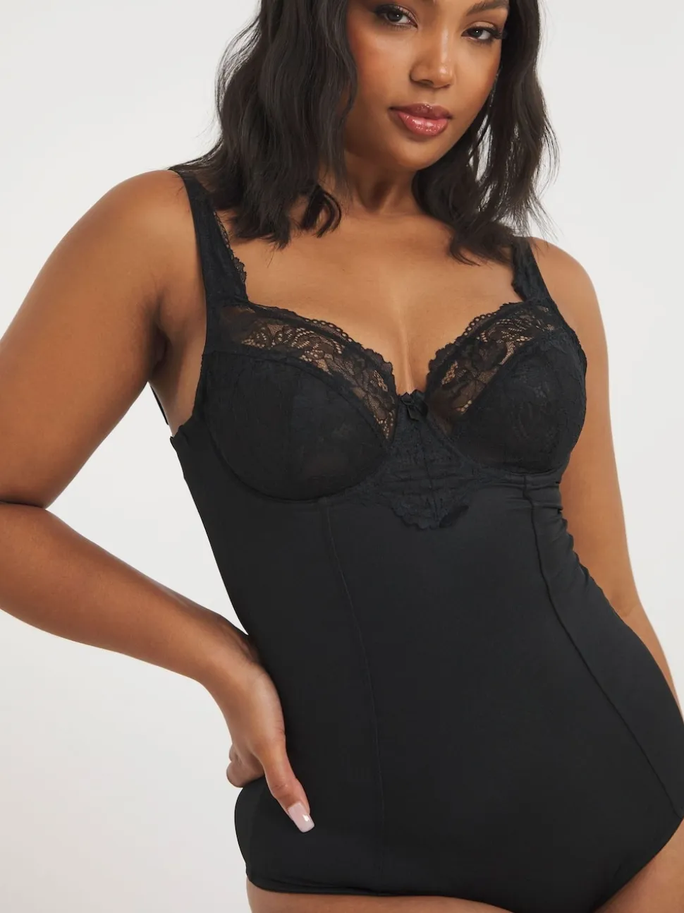 Simply Be Black Magisculpt Ella Lace Firm Control Bodyshaper