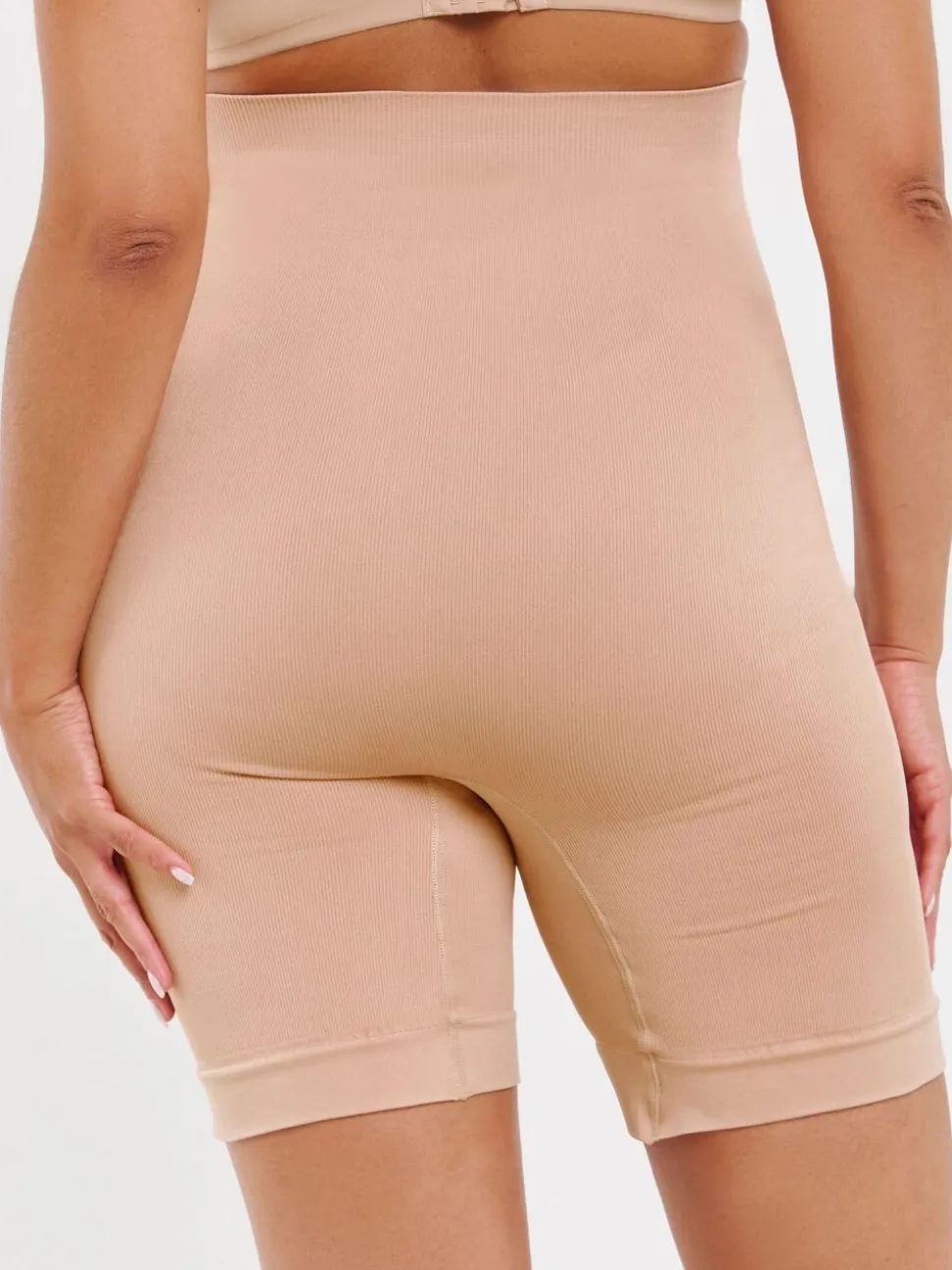 Simply Be Black/ Nude Seamfree Thigh Shaper Medium Control Briefs 2 Pack