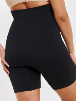 Simply Be Black/ Nude Seamfree Thigh Shaper Medium Control Briefs 2 Pack