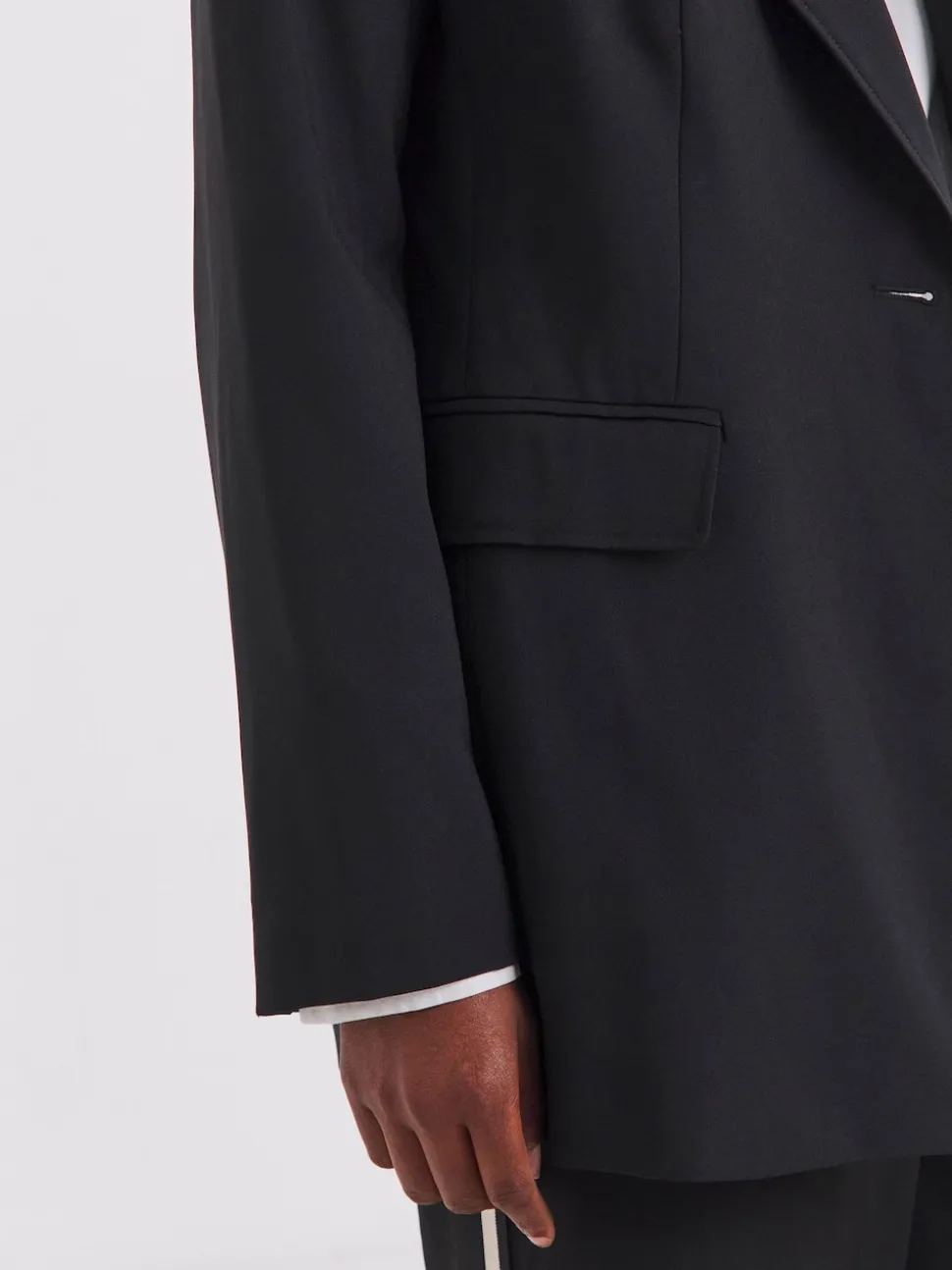 Simply Be Black Oversized Single Breasted Blazer