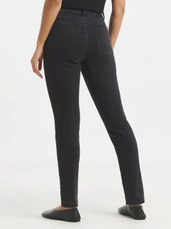 Simply Be Black Slim Mom Jeans
