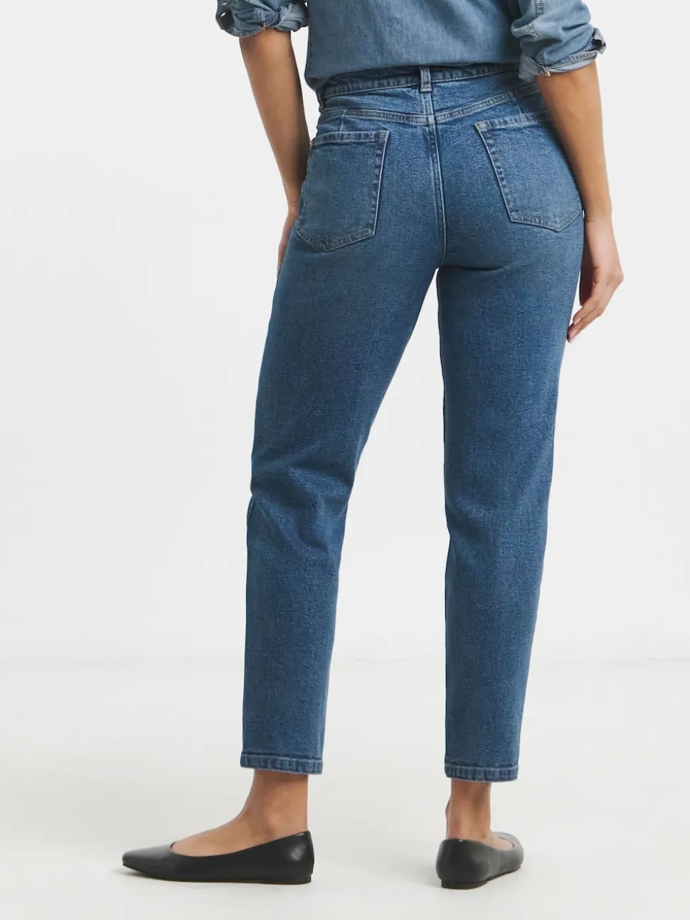Simply Be Blue 99/1 Loose Mom Jeans