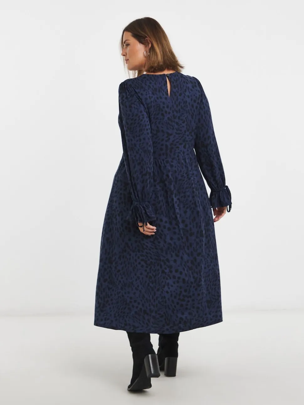 Simply Be Blue Supersoft Midi Dress