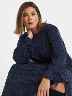 Simply Be Blue Supersoft Midi Dress