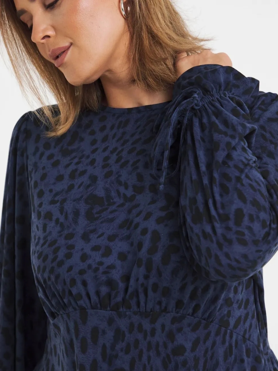 Simply Be Blue Supersoft Midi Dress