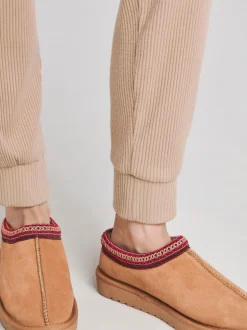 Simply Be Brown Wide Fit Wide Fit Embriodery Full Mules Brown Slippers